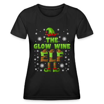 Glühwein Elfe Wichtel Weihnachtsmarkt - Frauen Funktions-T-Shirt - Schwarz - Vorne - AI Model Female 172 light (172cm)