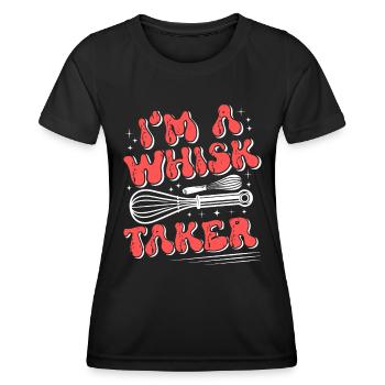 Bäcker Whisk Taker Backliebhaber Backen Teig - Frauen Funktions-T-Shirt - Schwarz - Vorne - AI Model Female 172 light (172cm)