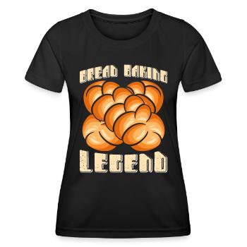 Bread Baker Bread Baking Legend - Women's Functional T-Shirt - black - Front - AI Model Female 172 light (172cm)