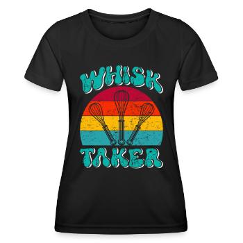 Bäcker Whisk Taker Backliebhaber Backen Teig - Frauen Funktions-T-Shirt - Schwarz - Vorne - AI Model Female 172 light (172cm)