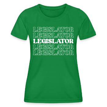Kongressabgeordneter Abgeordneter Gesetzgeber Gesetzgeber - Frauen Funktions-T-Shirt - Kelly Green - Vorne - AI Model Female 172 dark (172cm)