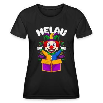Deutscher Karneval Helau Fasching Köln - Frauen Funktions-T-Shirt - Schwarz - Vorne - AI Model Female 172 light (172cm)