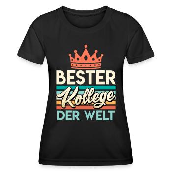 Bester Kollege der Welt Arbeitsplatz Coworker - Frauen Funktions-T-Shirt - Schwarz - Vorne - AI Model Female 172 light (172cm)
