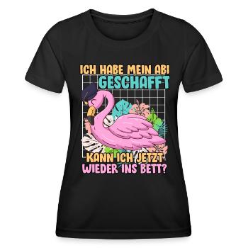 Abiturienten Habe mein Abitur Geschafft Lustiges - Frauen Funktions-T-Shirt - Schwarz - Vorne - AI Model Female 172 light (172cm)