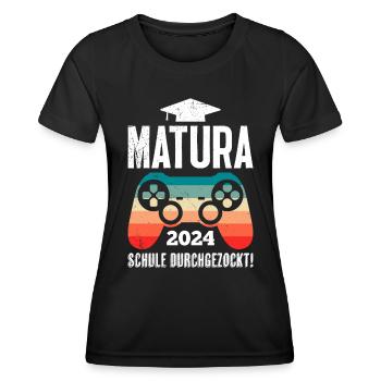 Matura 2024 Maturianten Schulabschluss - Frauen Funktions-T-Shirt - Schwarz - Vorne - AI Model Female 172 light (172cm)
