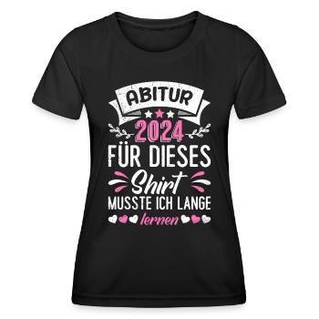 High School Graduates 2024 High School Graduation For This Shirt - Women's Functional T-Shirt - black - Front - AI Model Female 172 light (172cm)