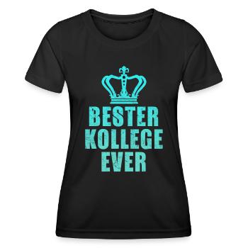 Collègue de travail MEILLEUR COLLÈGUE DE TOUS LES TEMPS Collègue - T-shirt sport Femme - noir - Devant - AI Model Female 172 light (172cm)