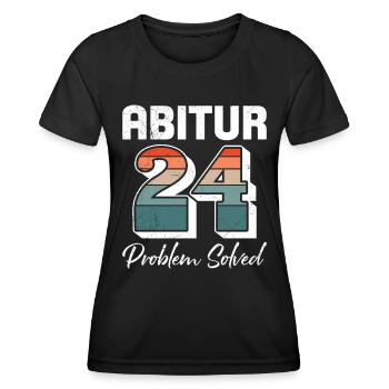 Abi 2024 Abitur School Leaving Certificate High School Graduates - Women's Functional T-Shirt - black - Front - AI Model Female 172 light (172cm)