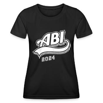 Abi 2024 Abitur School Leaving Certificate High School Graduates - Women's Functional T-Shirt - black - Front - AI Model Female 172 light (172cm)