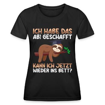 High School Graduates Have Graduated from High School Funny - Women's Functional T-Shirt - black - Front - AI Model Female 172 light (172cm)