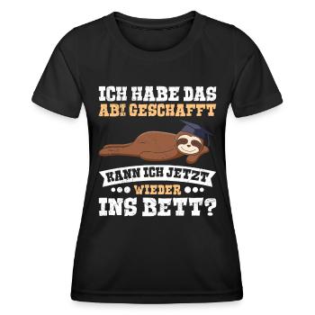 High School Graduates Have Graduated from High School Funny - Women's Functional T-Shirt - black - Front - AI Model Female 172 light (172cm)