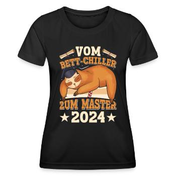 Diplôme de maîtrise Du refroidisseur de lit au master - T-shirt sport Femme - noir - Devant - AI Model Female 172 light (172cm)