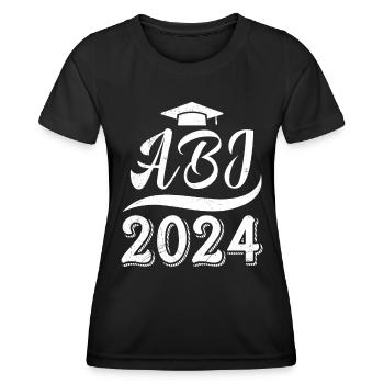 Abi 2024 Abitur School Leaving Certificate High School Graduates - Women's Functional T-Shirt - black - Front - AI Model Female 172 light (172cm)