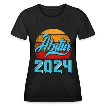 Abitur 2024 Abschluss Abiturient Abi Abiturienten - Frauen Funktions-T-Shirt - Schwarz - Vorne - AI Model Female 172 light (172cm)