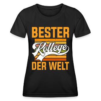 Bester Kollege der Welt Mitarbeiter Bürokollege - Frauen Funktions-T-Shirt - Schwarz - Vorne - AI Model Female 172 light (172cm)