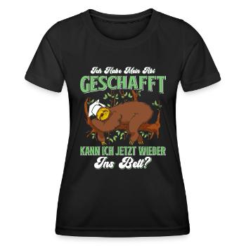 Abiturient Habe Mein Abi Geschafft Abschluss - Frauen Funktions-T-Shirt - Schwarz - Vorne - AI Model Female 172 light (172cm)