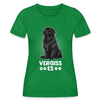 Neufundländer Stur VERGISS ES Hundebesitzer - Frauen Funktions-T-Shirt - Kelly Green - Vorne - AI Model Female 172 dark (172cm)