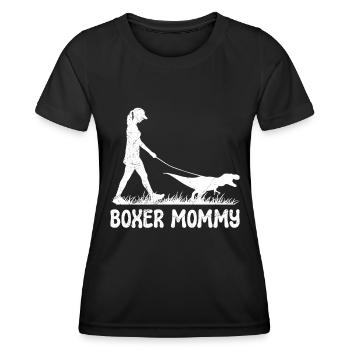 Deutscher Boxer Hundebesitzerin BOXER MAMI - Frauen Funktions-T-Shirt - Schwarz - Vorne - AI Model Female 172 light (172cm)