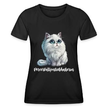 PERSIAN CAT LOVER Persian Cat Owner - Women's Functional T-Shirt - black - Front - AI Model Female 172 light (172cm)