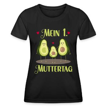 Mother-to-be 1st Mother's Day Soon Mom - Women's Functional T-Shirt - black - Front - AI Model Female 172 light (172cm)