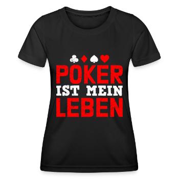 POKER IS MY LIFE Tournoi de poker pour joueurs de poker - T-shirt sport Femme - noir - Devant - AI Model Female 172 light (172cm)