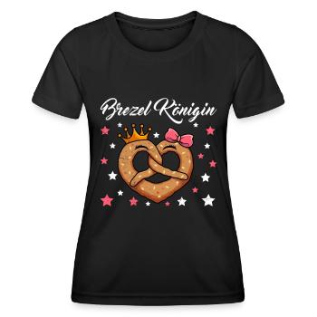 Brezel Königin - Frauen Funktions-T-Shirt - Schwarz - Vorne - AI Model Female 172 light (172cm)