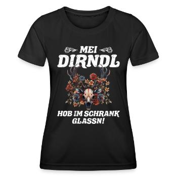 My Dirndl Left in the Closet Replacement Dirndl - Women's Functional T-Shirt - black - Front - AI Model Female 172 light (172cm)