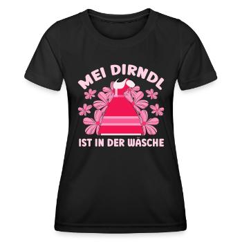 Dirndl Münchner Volksfest MEI DIRNDL EST DANS LE - T-shirt sport Femme - noir - Devant - AI Model Female 172 light (172cm)