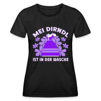 Dirndl Münchner Volksfest MEI DIRNDL EST DANS LE - T-shirt sport Femme - noir - Devant - AI Model Female 172 light (172cm)
