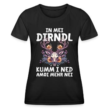 Mon dirndl ne convient plus au dirndl de remplacement - T-shirt sport Femme - noir - Devant - AI Model Female 172 light (172cm)