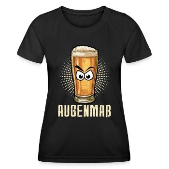 Outer Measure Beer with Eyes Measure of Beer - Women's Functional T-Shirt - black - Front - AI Model Female 172 light (172cm)