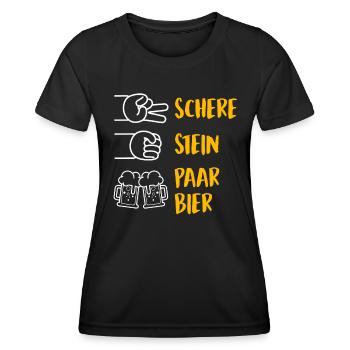  Biertrinker Bayern - Frauen Funktions-T-Shirt - Schwarz - Vorne - AI Model Female 172 light (172cm)