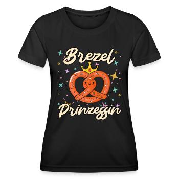 Bretzels Impératrice Bretzel Princesse Bavière Femmes - T-shirt sport Femme - noir - Devant - AI Model Female 172 light (172cm)
