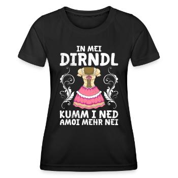 Mon dirndl ne convient plus au dirndl de remplacement - T-shirt sport Femme - noir - Devant - AI Model Female 172 light (172cm)