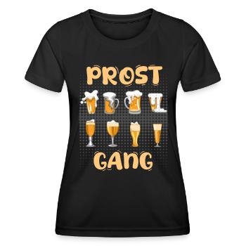 Cheers Gang Cheers Party Beer Drinkers - Women's Functional T-Shirt - black - Front - AI Model Female 172 light (172cm)