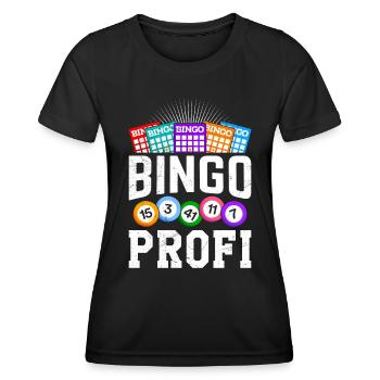 Bingo Player BINGO PRO Bingo Lovers - Women's Functional T-Shirt - black - Front - AI Model Female 172 light (172cm)