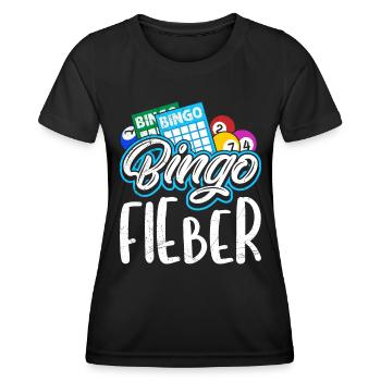 BINGO PALS Bingo Players Fun Bingo - Women's Functional T-Shirt - black - Front - AI Model Female 172 light (172cm)