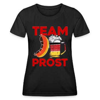 Festival folklorique de Munich TEAM PROST Funny Bavarian - T-shirt sport Femme - noir - Devant - AI Model Female 172 light (172cm)