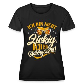 Münchner Volksfest NICHT BIN UNTERGERSTET - Frauen Funktions-T-Shirt - Schwarz - Vorne - AI Model Female 172 light (172cm)