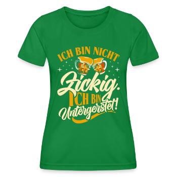 Festival folklorique de Munich AM NOT UNDERMATED - T-shirt sport Femme - vert - Devant - AI Model Female 172 dark (172cm)