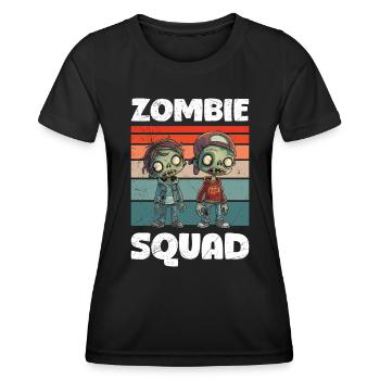 Halloween Costume Kids ZOMBIE TROOP Funny - Women's Functional T-Shirt - black - Front - AI Model Female 172 light (172cm)