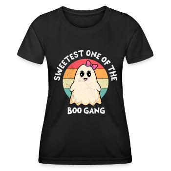 Halloween Mädchen DIE SÜßESTE DER SPUK TRUPPE - Frauen Funktions-T-Shirt - Schwarz - Vorne - AI Model Female 172 light (172cm)