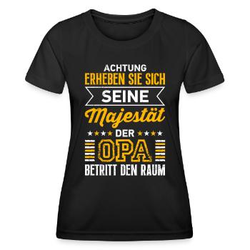 Opi ERHEBEN SIE SICH SEINE MAJESTÄT DER OPA - Frauen Funktions-T-Shirt - Schwarz - Vorne - AI Model Female 172 light (172cm)