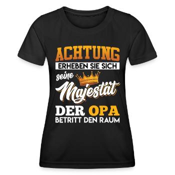 Opi ACHTUNG ERHEBEN SIE SICH MAJESTÄT DER - Frauen Funktions-T-Shirt - Schwarz - Vorne - AI Model Female 172 light (172cm)