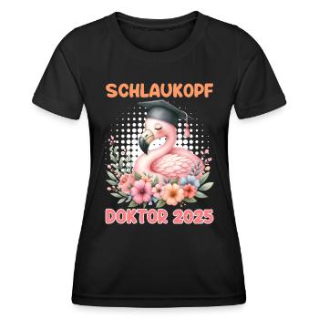DOKTOR 2025 SCHLAUKOPF Doktorand Lustiges - Frauen Funktions-T-Shirt - Schwarz - Vorne - AI Model Female 172 light (172cm)