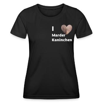Marderkaninchen - Frauen Funktions-T-Shirt - Schwarz - Vorne - AI Model Female 172 light (172cm)
