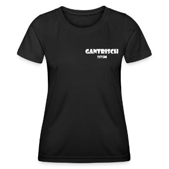 Gantrisch - Frauen Funktions-T-Shirt - Schwarz - Vorne - AI Model Female 172 light (172cm)