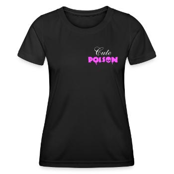 Cute Poison blanc - T-shirt sport Femme - noir - Devant - AI Model Female 172 light (172cm)