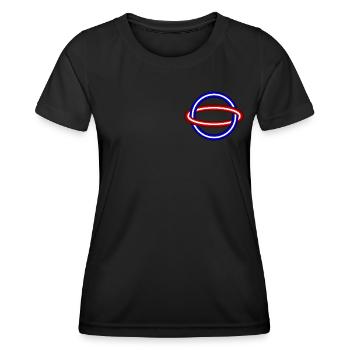 Neon Planet Sphere - Women's Functional T-Shirt - black - Front - AI Model Female 172 light (172cm)