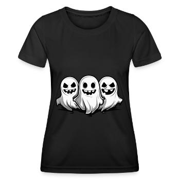 Ghosts Halloween Ghost - Women's Functional T-Shirt - black - Front - AI Model Female 172 light (172cm)